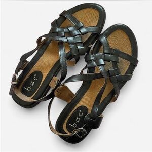 Born Black Strappy Sandals